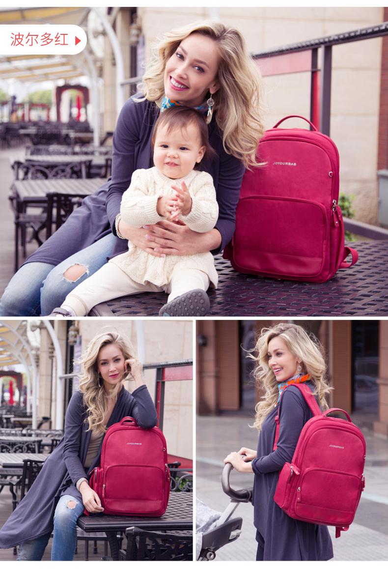 Túi đeo vai phụ Yun Yun Bao Mummy đa năng có chức năng lớn chờ túi ra khỏi gói mẹ thời trang mẹ con túi bỉm sữa cao cấp
