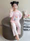Girls' Cartoon Hello Kitty Pajamas, Kidsren's Spring and Summer Modal Home Clothes, Thin Set, Cute Air-Conditioned Clothes