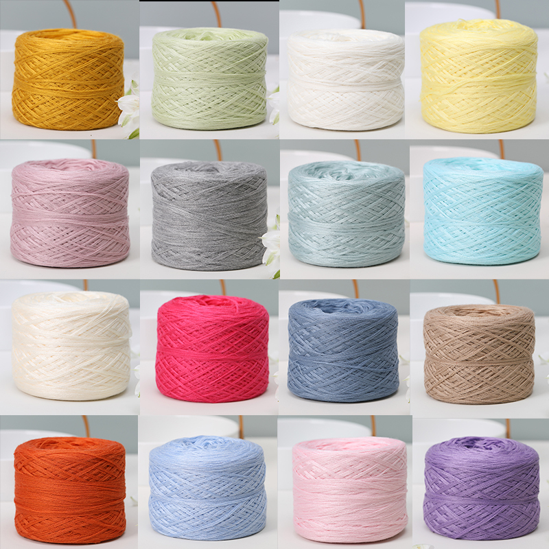 Silk-Glossy Three-Seven Cotton Yarn Baby Yarn Pure Xinjiang Cotton Wool Yarn for Infants and Children Handmade Knitting DIY Crochet Scarf Needlework