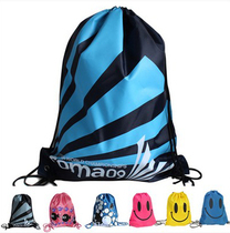  Swimming equipment storage childrens backpack portable waterproof bag Beach drawstring bag Swimming nylon drawstring swimsuit bag
