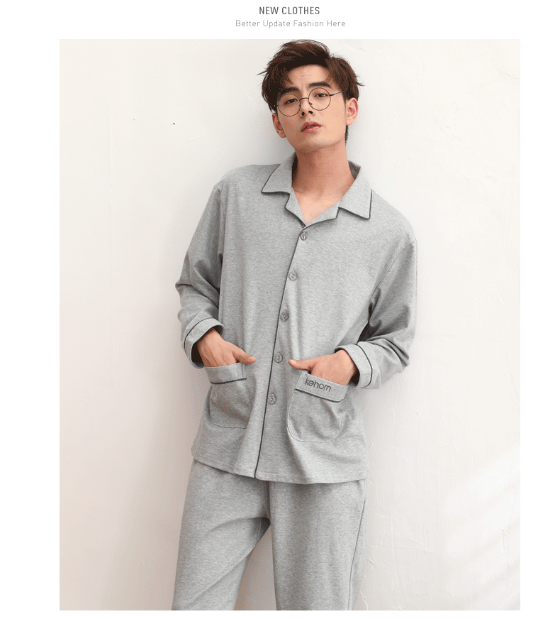 Pyjama pour homme en Coton à manches longues - Ref 3002328 Image 19