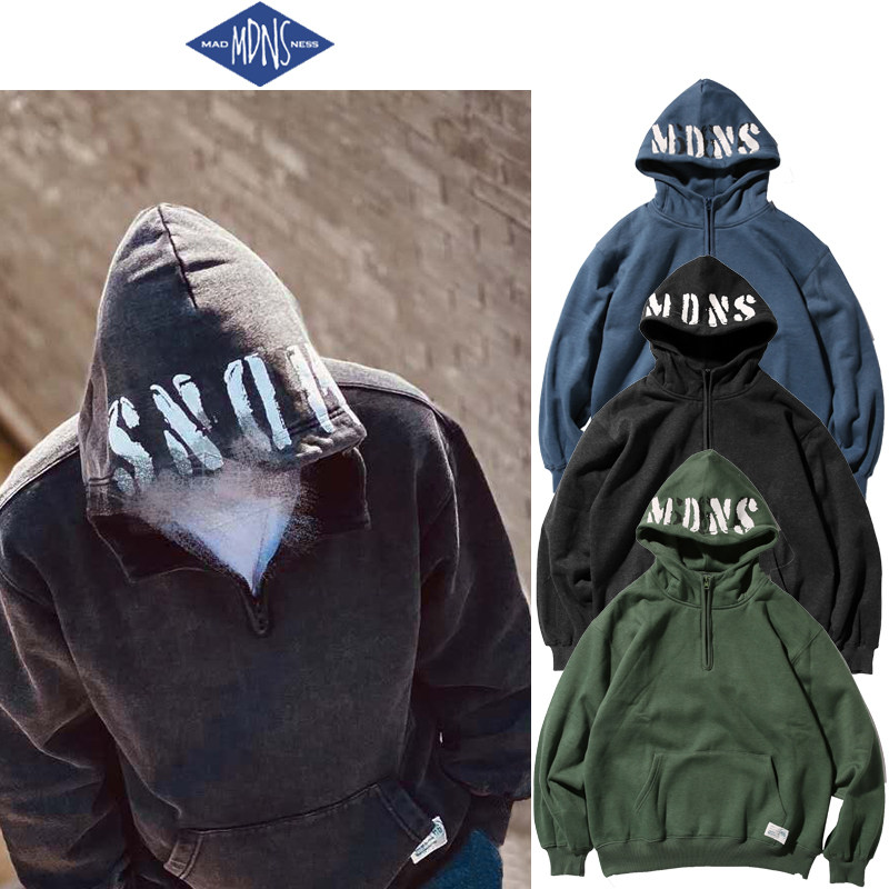 MADNESS men's leisure 100 hitch cap sports jersey for the rest of the year MDNS Autumn winter cover hooded jacket hooded sweatshirt