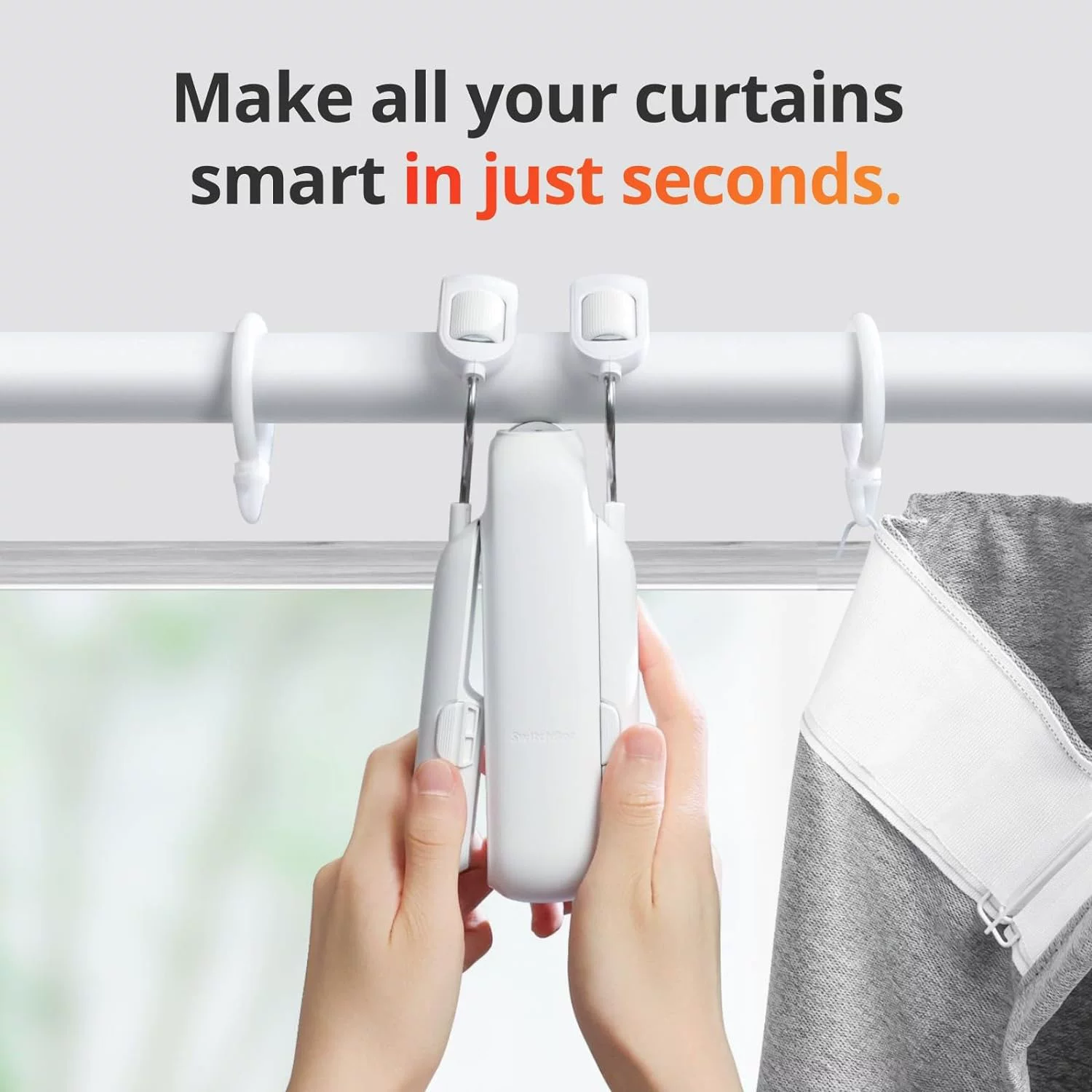 SwitchBot [Автоматический открыватель шторы Curtain 3 Rod, солнечная панель для жалюзи, контроллер]