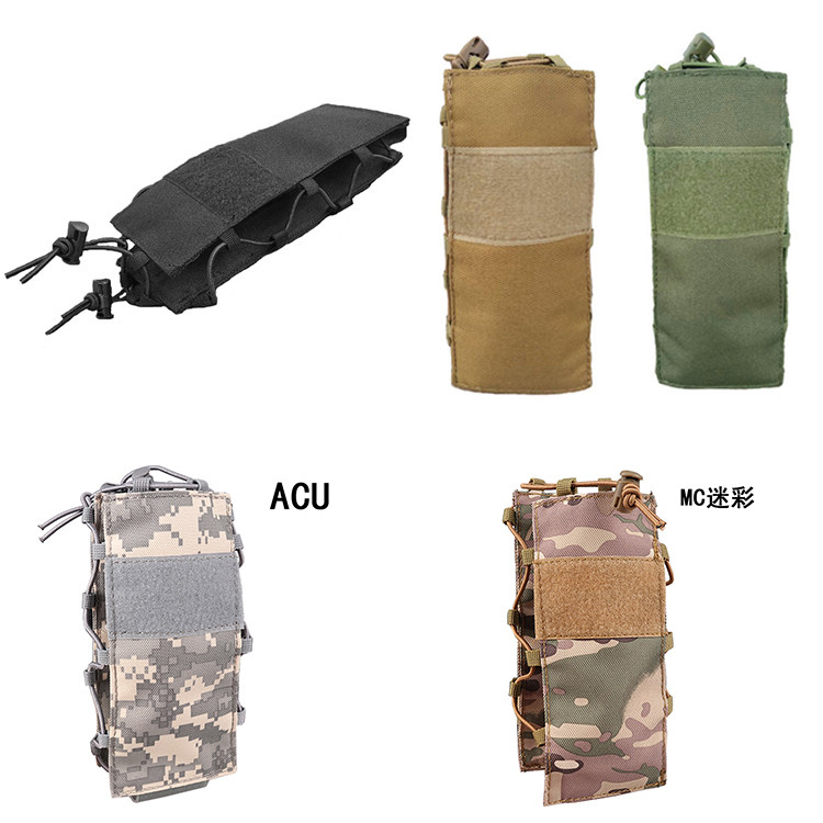 Outdoor kettle tightness hanging bag Mountaineering travel camouflay adjustable water bottle cover insulated cup sleeve