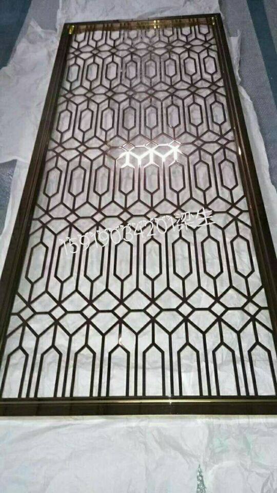 Customised Stainless Steel Screen Partition Manufacturer Direct Marketing Modern Minima Hotel Living-room Bookroom Flower Gemetal