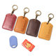 Genuine leather mini community access control card protection cover cowhide small bus card cover ICID card Octopus cover keychain