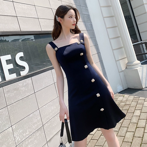 小晚礼服女2020新款宴会名媛气质平时可穿高端大气连衣裙轻奢短款