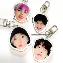 Bulletproof Youth League keychain pendant cute big head with surrounding Kim Tae Heng Tian Guo Park Ji Min Jin Shuozhen