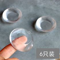 Home door handle pad door rear cabinet door anti-knock wall sticker transparent silicone anti-collision sticker refrigerator anti-collision artifact door sticker