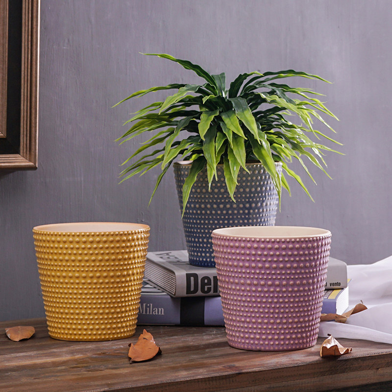 International pot succulent plant flower point multi-color ZAKKA Japan and South Korea Nordic home office fashion creative ceramic flower pot