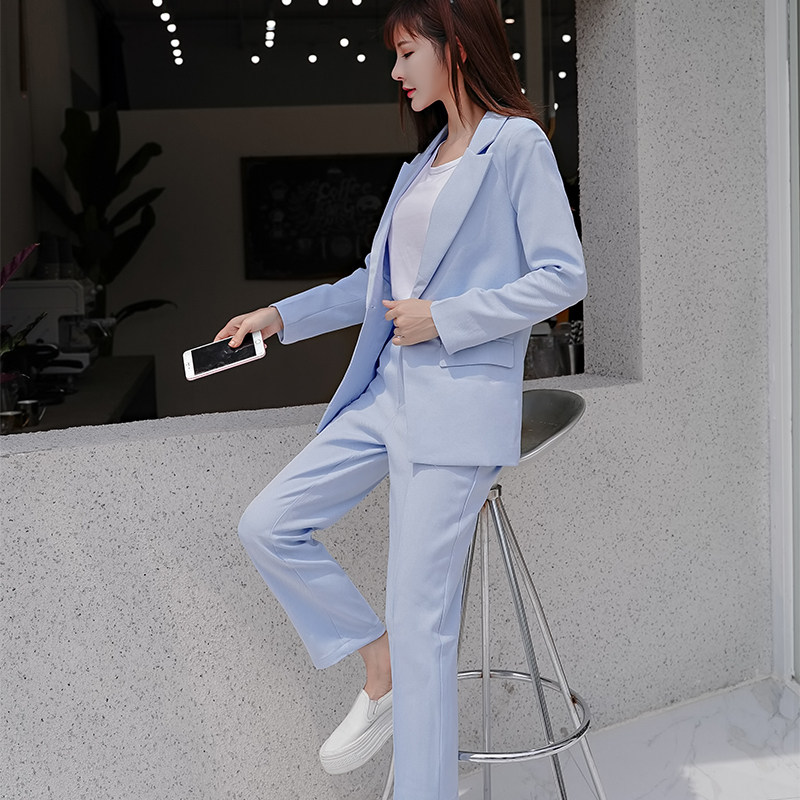 2021 new leisure Inn name Yuanyuan Small Fragrant Wind Jacket Suit Suit Women Fashion Temperament Little West Suit Two Sets