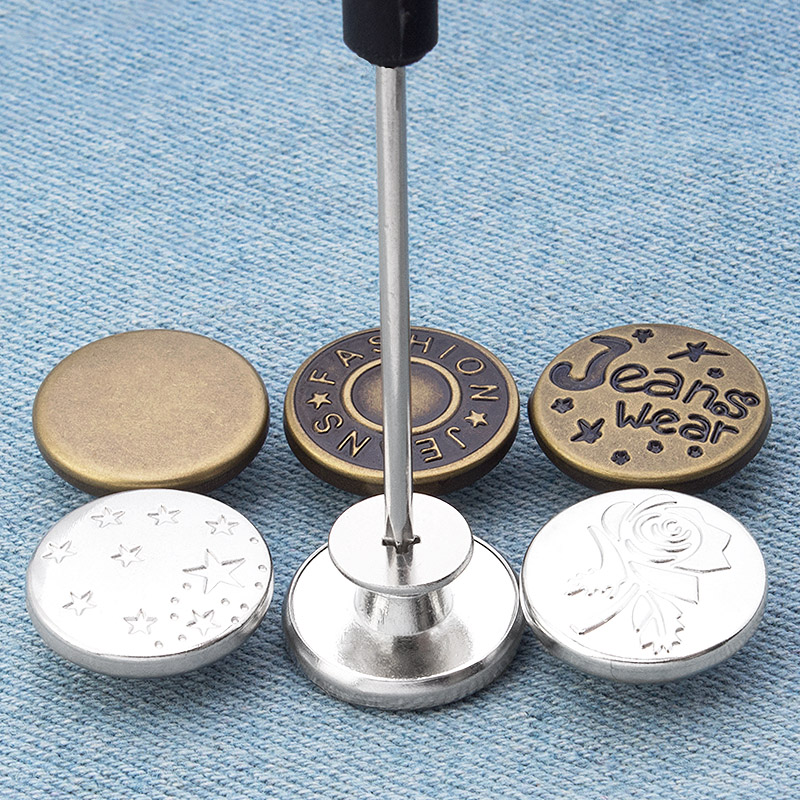 Jeans Button Metal Free Punch Adjustable Detachable Button Change Waist Versatile Fixed Nail Free Pants Accessories