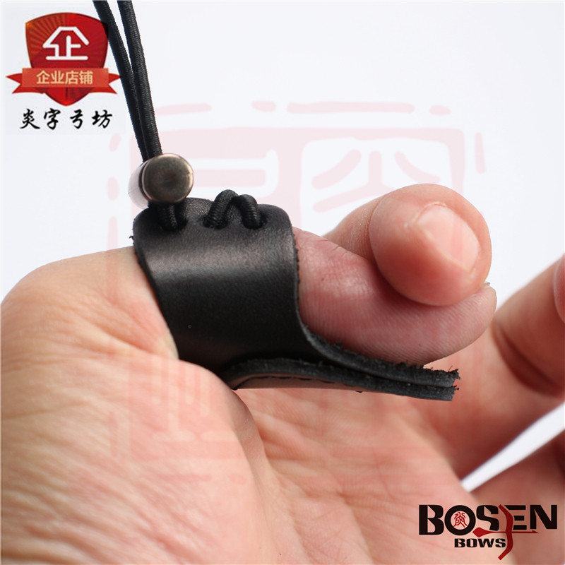 Yan word recommendation: traditional bow archery skin pull finger bow and arrow archery thickened thumb protector Skin pull finger hand protector
