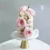 BITEOLOGY C019 plus high flowers art creative net red birthday cake Beijing Shanghai same city delivery