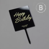 Укусология акрил с днем ​​рождения тема рождения торт день рождения украшен единственными снимками