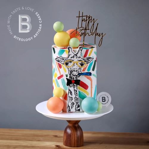 Bitelogy [дизайнерская модель] e117 Giraffe плюс торт на день рождения Пекин Шанхай Тонгхенг доставка