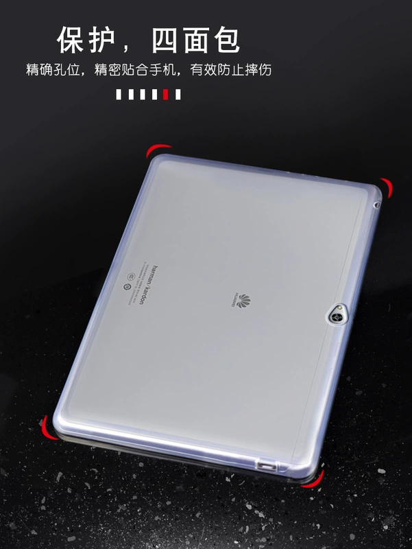 Huawei có vỏ bảo vệ M2-A01W Vỏ bọc silicon M2-A01L Máy tính bảng 10.0 inch M2-10 vỏ mềm chống vỡ hoàn toàn M2-A01L Vỏ bọc màng cường lực m2ao1w - Phụ kiện máy tính bảng sạc ipad chính hãng