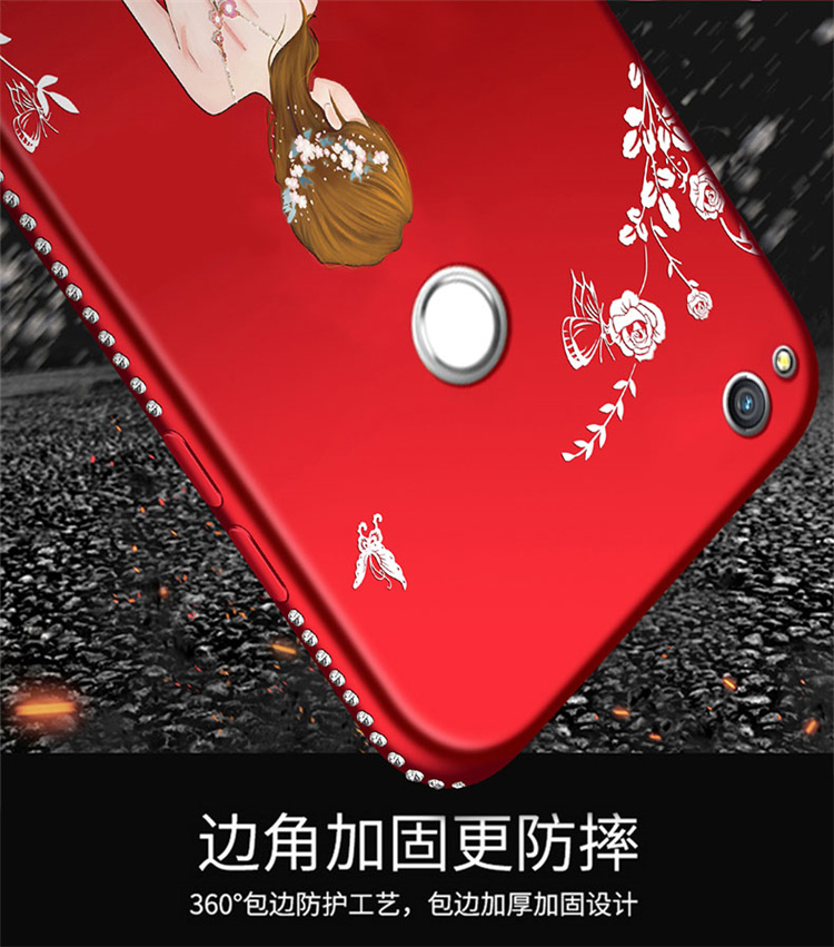Huawei vinh quang 8 phiên bản thanh niên vỏ điện thoại di động Vỏ mềm silicon PRA-AL00X ALOO vinh dự tám dây buộc lite TL1O bảo vệ huawei vào danh dự nhẫn 8lite kim cương khen ngợi - Nhẫn nhẫn nam kim cương