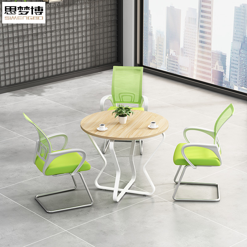 Conference table simple modern reception negotiation small round table small coffee table negotiation reception table and chair combination leisure coffee table