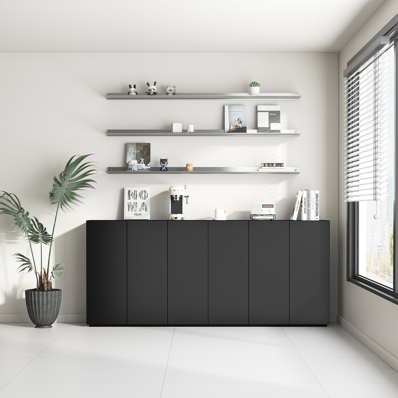 Office Information File Cabinet Simple Modern Storage Floor Cabinet Wooden Partition Tea Low Cabinet