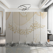 New simple modern Chinese flower and bird screen partition folding mobile cover home living room bedroom beauty salon folding screen