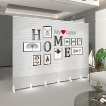 Screen partition wall simple modern living room folding bedroom shielding home decoration beauty salon background wall movement