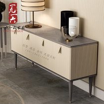 After modern minimal decoration living room masonry cabinet solid wood enter the locker in the locker of luxury wood dining room dining side cabinet