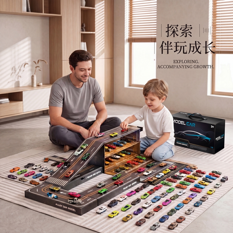German Alloy Toy Car Children's Simulation Track Pull-Back Car Set Boy's Birthday Gift Educational Model