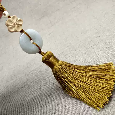 Jade Jade safe chain Keychain Car pendant handmade creative personality men's and women's accessories