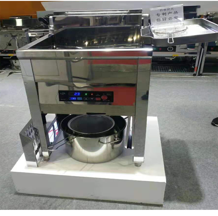 Leopard Ding commercial computer board automatic constant temperature electric fryer single-cylinder large-capacity vertical fryer Zhengxin chicken chop special machine