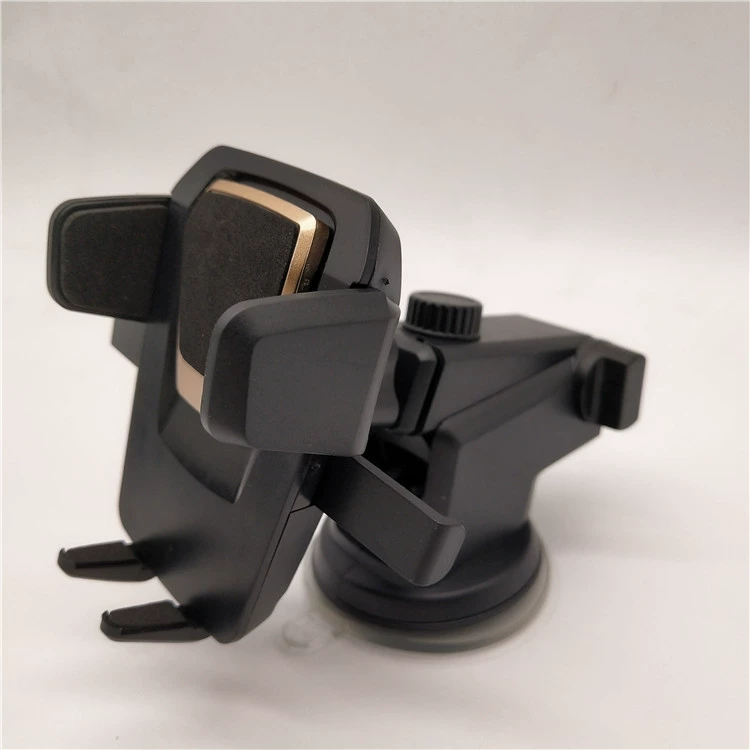 Xe có thể thu vào silicone hút cốc điều hướng khung clip cực dài thế hệ thứ hai máy biến áp khóa tự động khung điện thoại di động - Phụ kiện điện thoại trong ô tô
