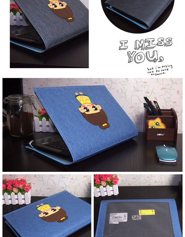 Đáng yêu máy tính xách tay mới bụi trang trí bìa nắp 15 inch dưới tay áo bảo vệ vận chuyển nhiệt 14 tùy chỉnh - Bảo vệ bụi bọc máy giặt cửa trên