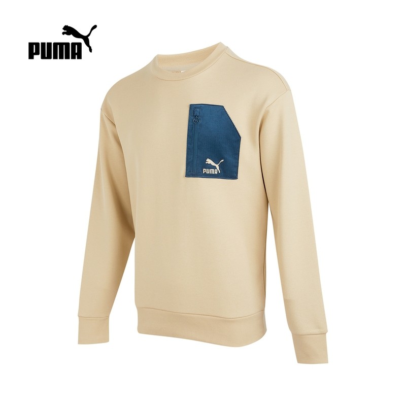 PUMA Puma 2022 New Men's Leisure Series Round neck Long sleeves Loose Necropolis Hooded Sweatshirt 53513012
