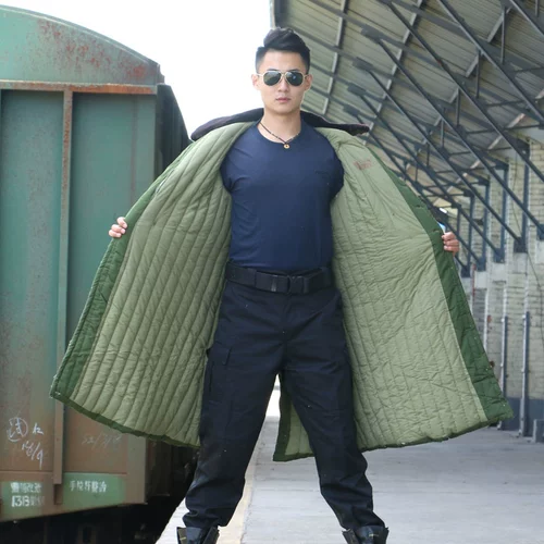 Армейское пальто хлопковое пальто мужское зимнее холодное покрытие плюс удобрения увеличивает толстое армейское пальто xxxxxl Жирные люди военные