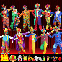 Masquerade table show dress up mens and womens Pointe clown dress nose hat Halloween cos suit decoration