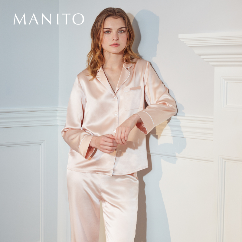 Manito/Manito Authentic Women's Mulberry Silk Pajama Set Real Silk