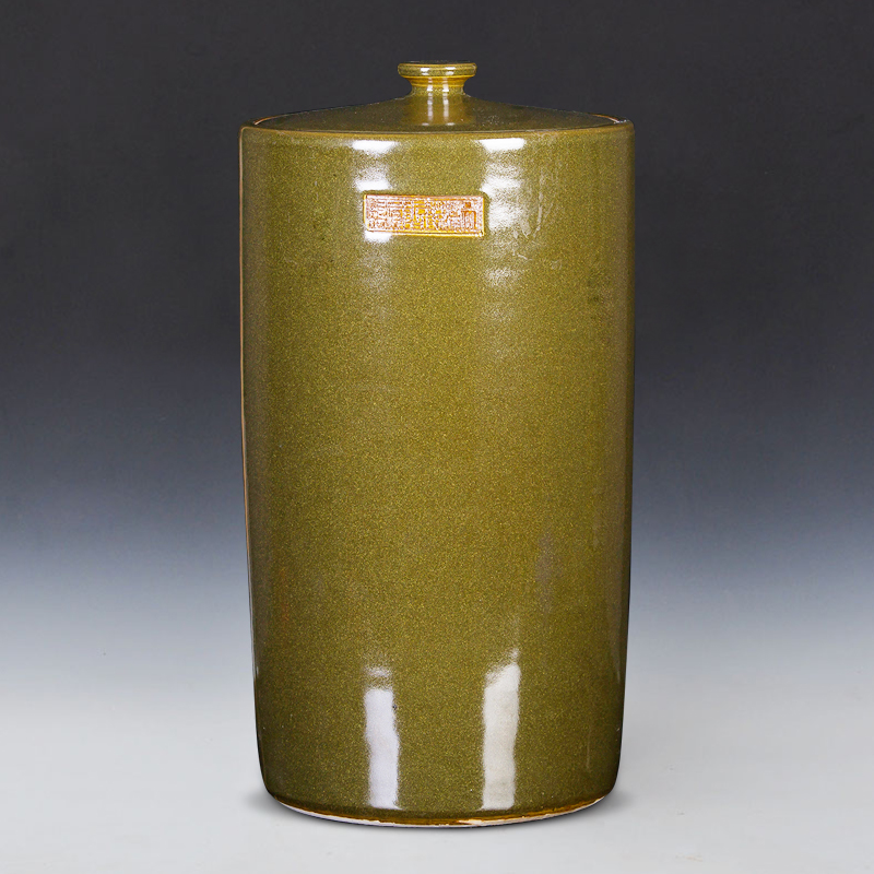 Jingdezhen ceramics tea caddy fixings household storage tank pu - erh tea cake store receives the seventh, peulthai the tea cake tin of large size