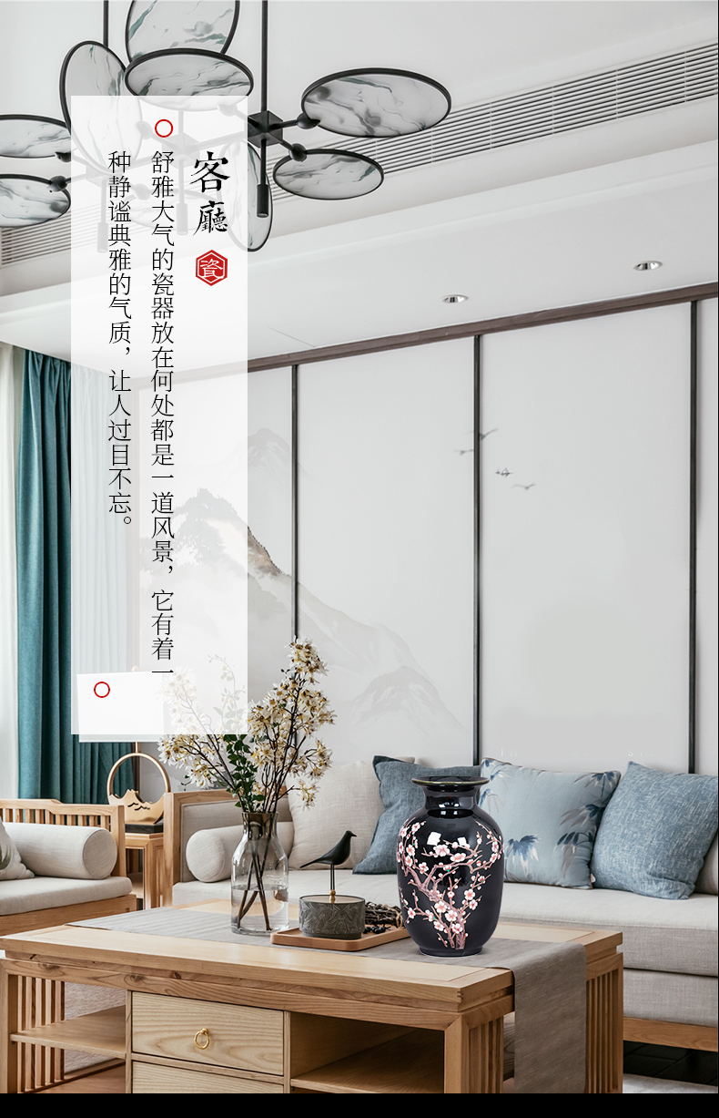 Sharply jingdezhen ceramics glaze floret bottle of Chinese flower arrangement sitting room home rich ancient frame decoration handicraft furnishing articles