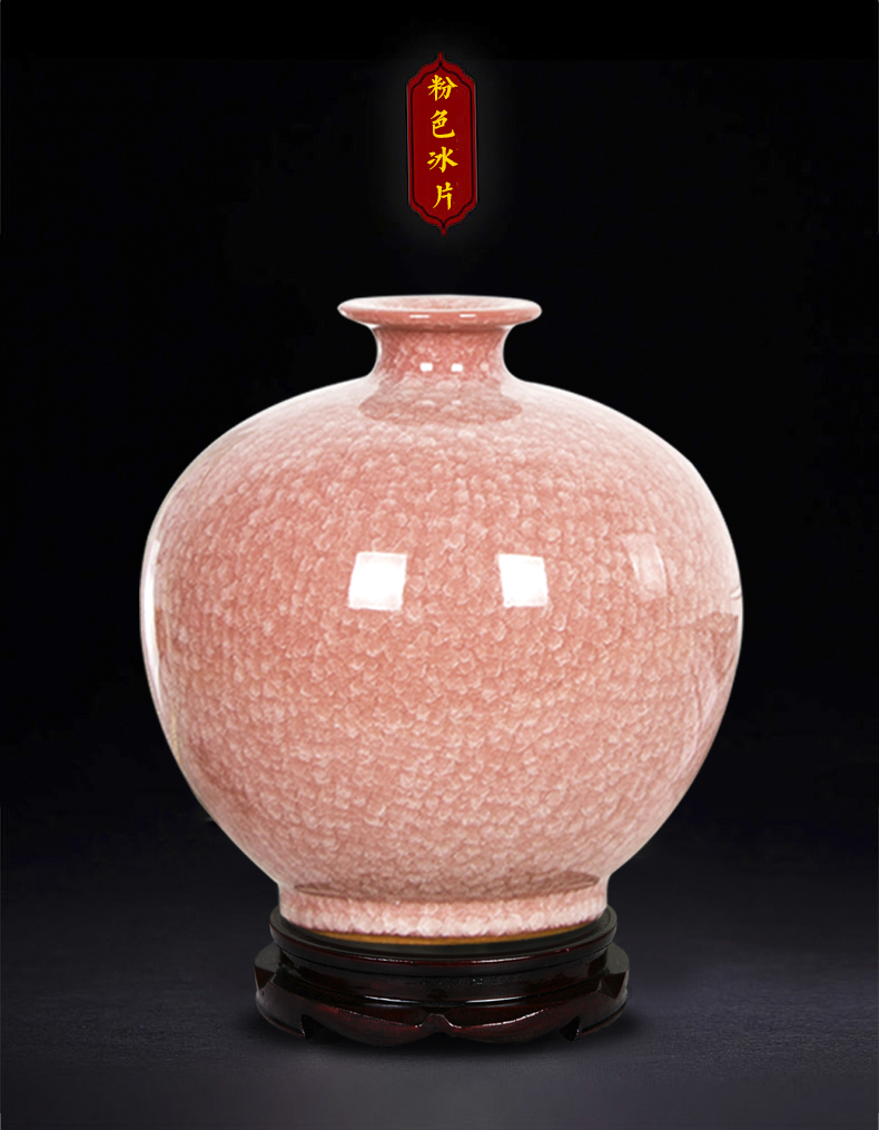 Jingdezhen ceramics pomegranate bottles of archaize up crack vases, flower arrangement home sitting room adornment crafts