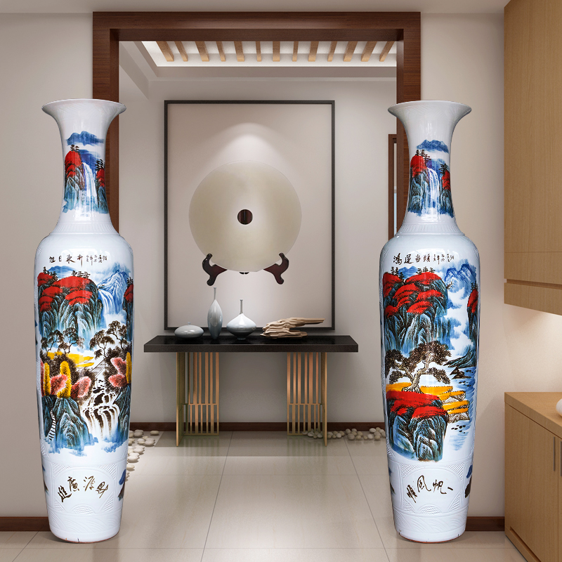 Jingdezhen ceramics hand - made sunrise sitting room of large vase villa decoration furnishing articles opening gifts