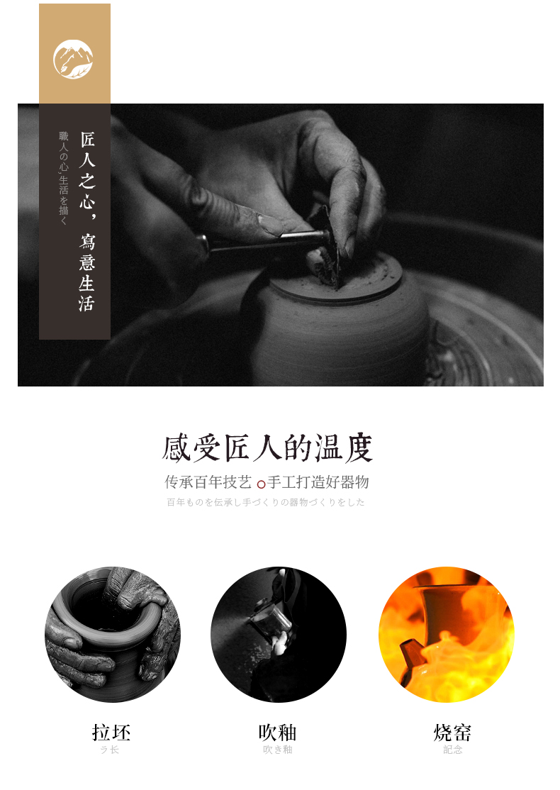 Jingdezhen ceramic sealed up the receive storage tank azure spiral caddy fixings domestic large capacity of moisture