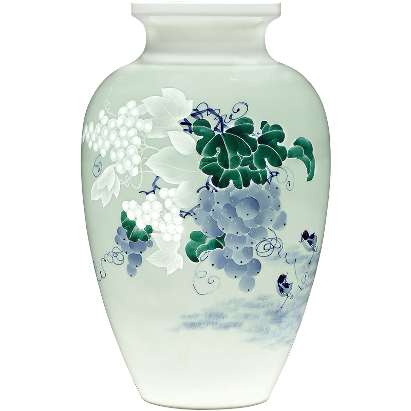 The Master of jingdezhen ceramics hand - made pastel thin foetus vase of new Chinese style household adornment rich ancient frame furnishing articles sitting room