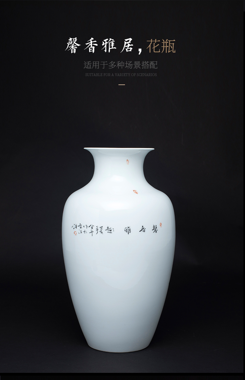 The Master of jingdezhen ceramics hand - made vases, flower arrangement sitting room of Chinese style household adornment handicraft furnishing articles TV ark