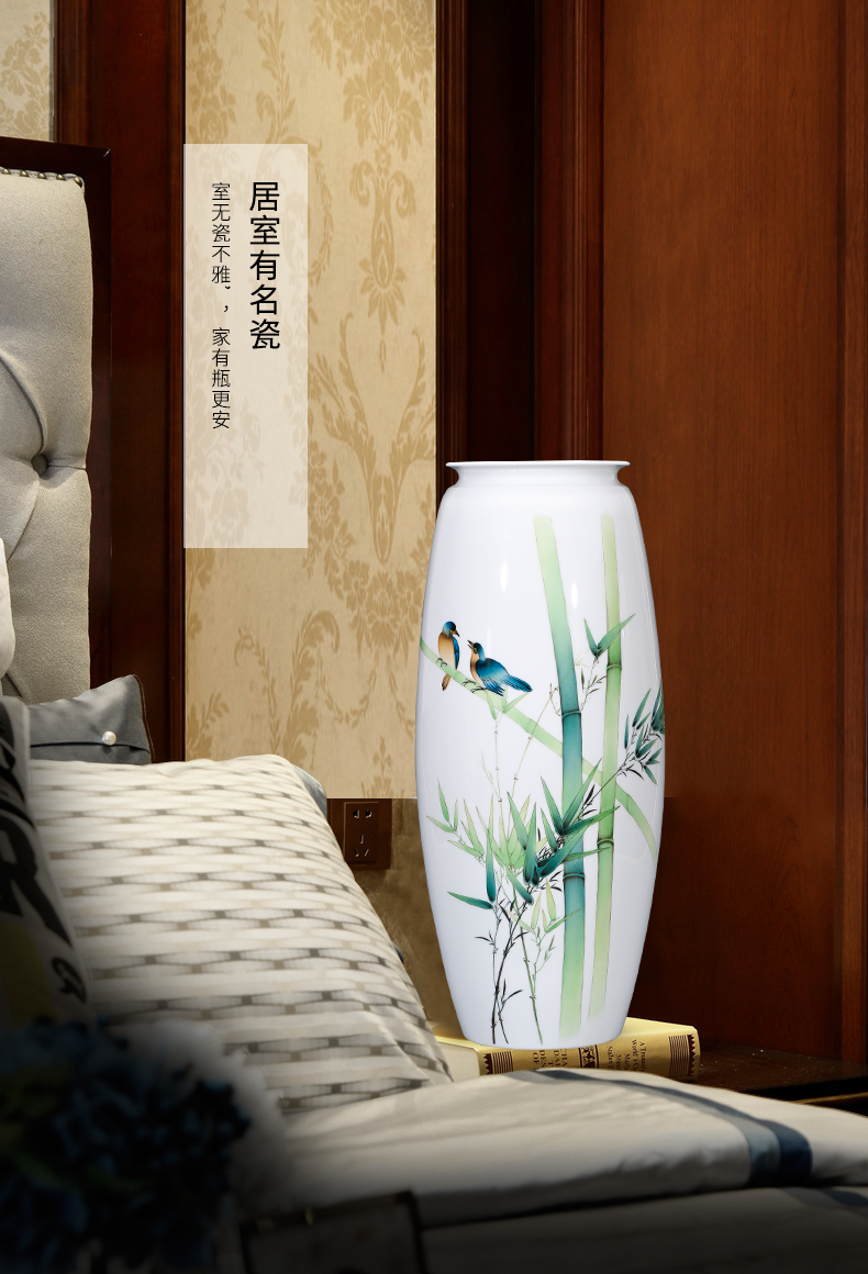 Jingdezhen ceramics by furnishing articles hand - made vases, flower arranging new Chinese style household ladder sitting room adornment