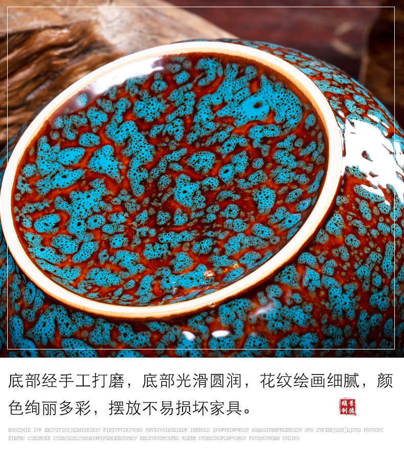 The ashtray creative move tide restoring ancient ways large jingdezhen ceramic decoration home sitting room office furnishing articles