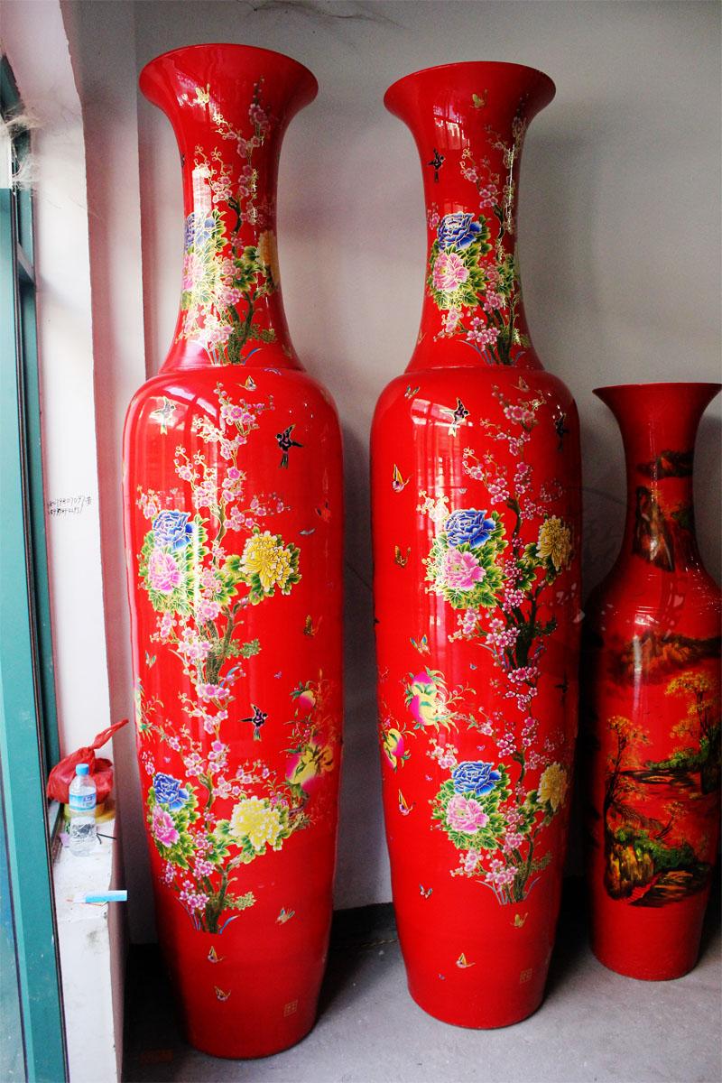 Jingdezhen ceramics of large vase very large hotel furnishing articles sitting room adornment opening gifts e139 villa