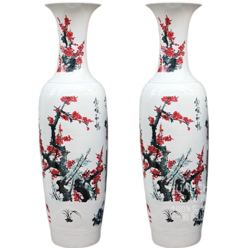 Sf19 jingdezhen ceramics hand - made name plum flower pretty breeze where large vases, sitting room hotel decoration furnishing articles