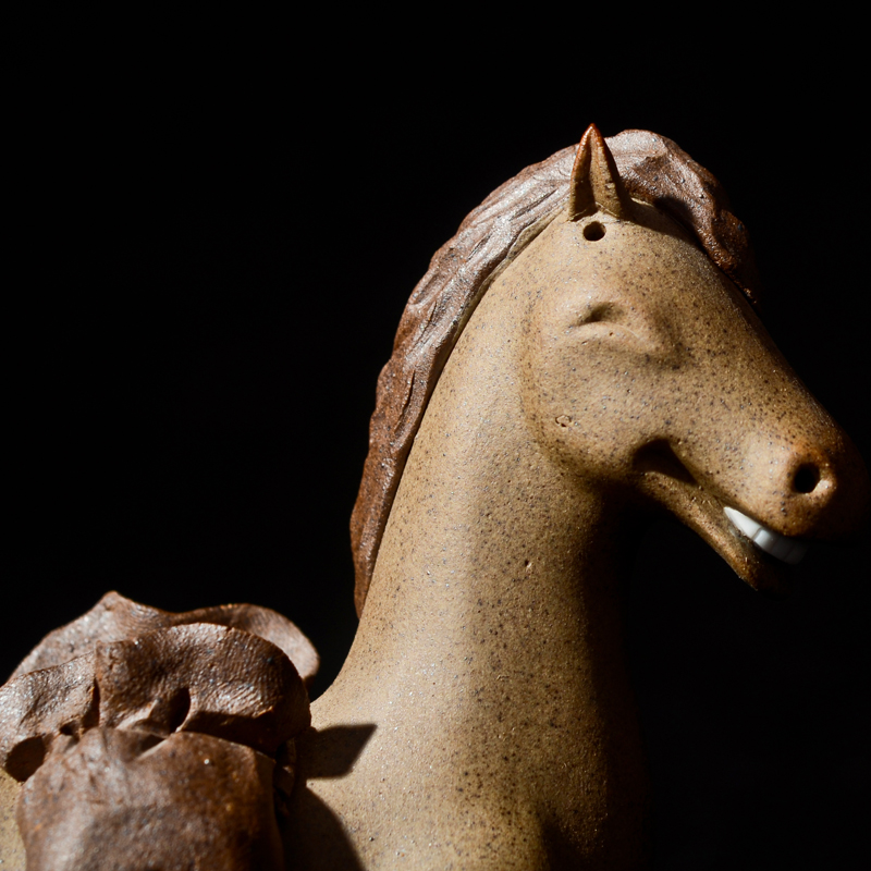 Hc - 032 merry classical jingdezhen archaize ceramic horse home decoration crafts festival gifts