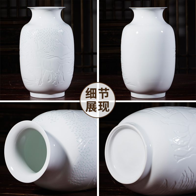 Jingdezhen ceramics famous hand - made vases, flower arranging furnishing articles success archaize rich ancient frame sitting room adornment