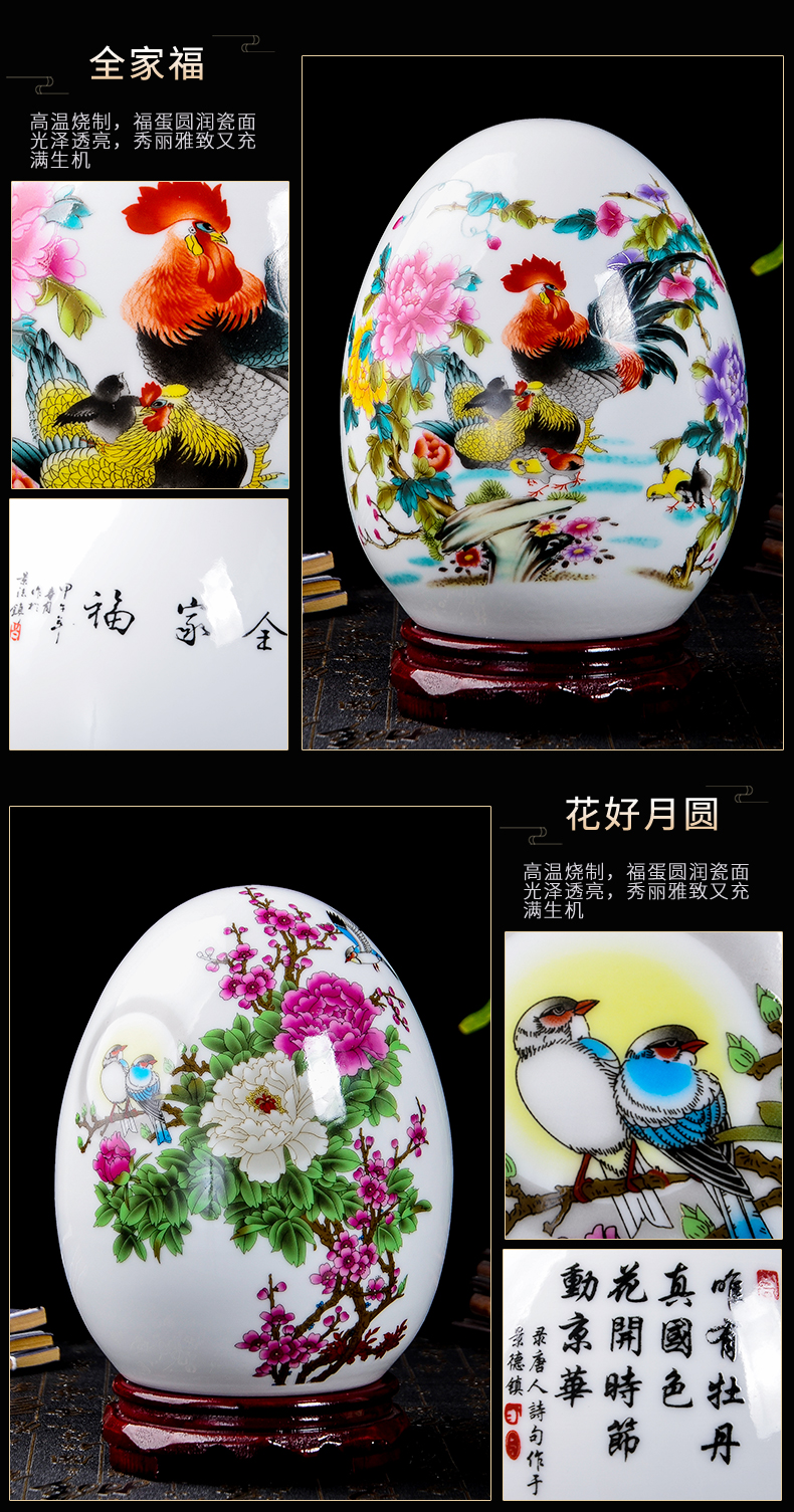 Jingdezhen gốm sứ cắm hoa nhỏ đồ trang trí thủ công Trung Quốc phòng khách nhà TV tủ trang trí đồ nội thất trang trí phòng khách nhà ống